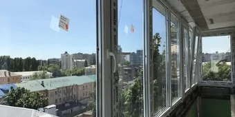 Установка балкона REHAU70/24