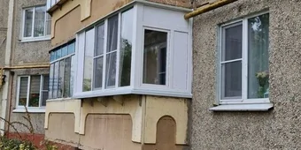 Остекление балкона ПВХ KBE 58 мм