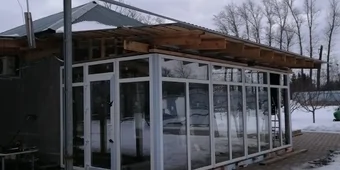 Остекление террасы ПВХ KBE 58. Гарантия 3 года от завода производителя.